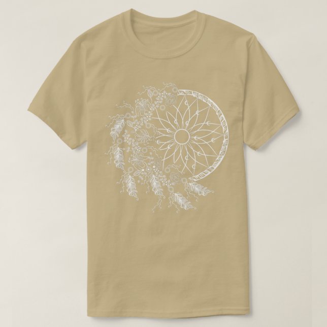 T-shirt Dreamcatcher Méditation Zen Boho Bohemian (Design devant)