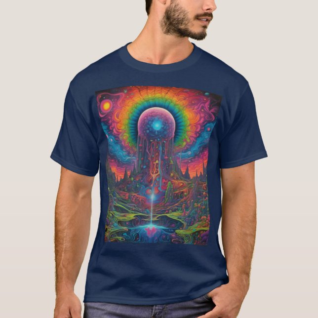T-shirt Dreamscape psychédélique (Devant)