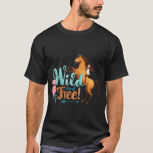 T-shirt DreamWorks Spirit Riding Free Spirit Wild et Free