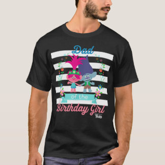 T-shirt Dreamworks Trolls Papa De La Fille Fêtée