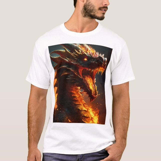 T-shirt Dreamy Dragon Watercolor Tee (Devant)