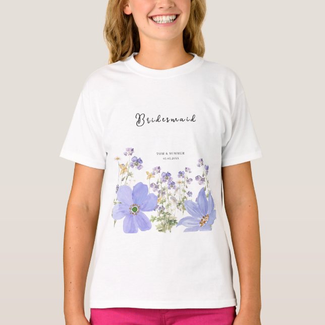 T-shirt Dreamy Lilac Wedding (Devant)