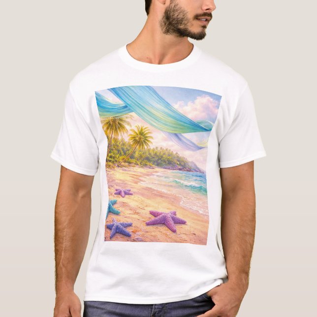 T-shirt Dreamy Tropical Paradise (Devant)