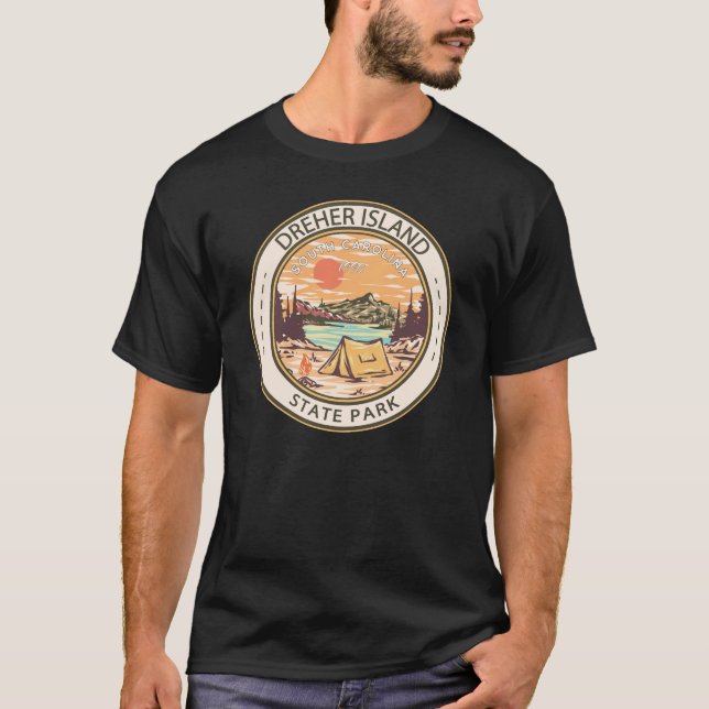 T-shirt Dreher Island State Park Badge Caroline du Sud (Devant)