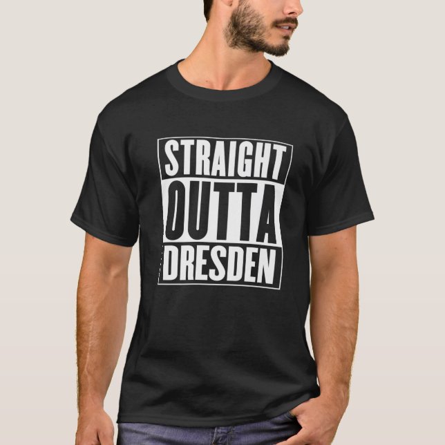 T-shirt Dresde - Droite En Dehors De Dresde (Devant)