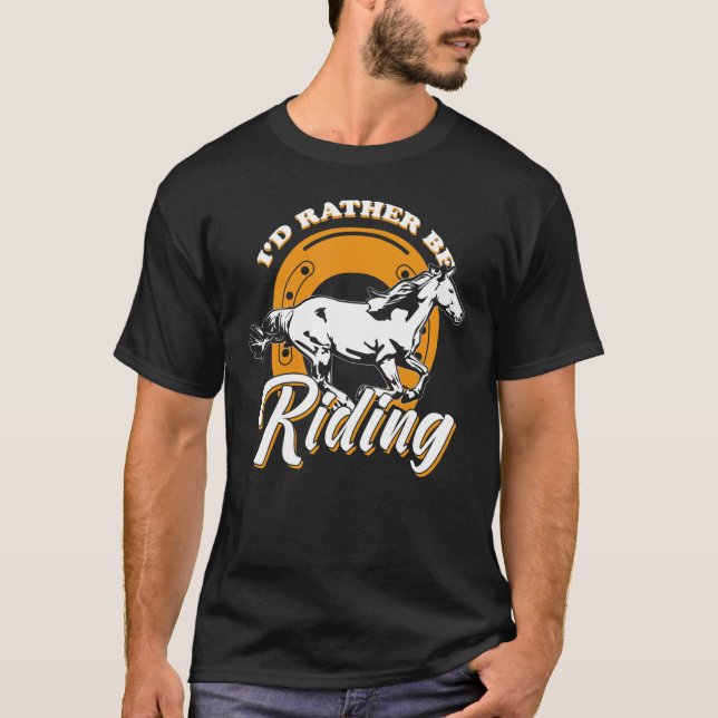 T-shirt Dressage à cheval (Devant)