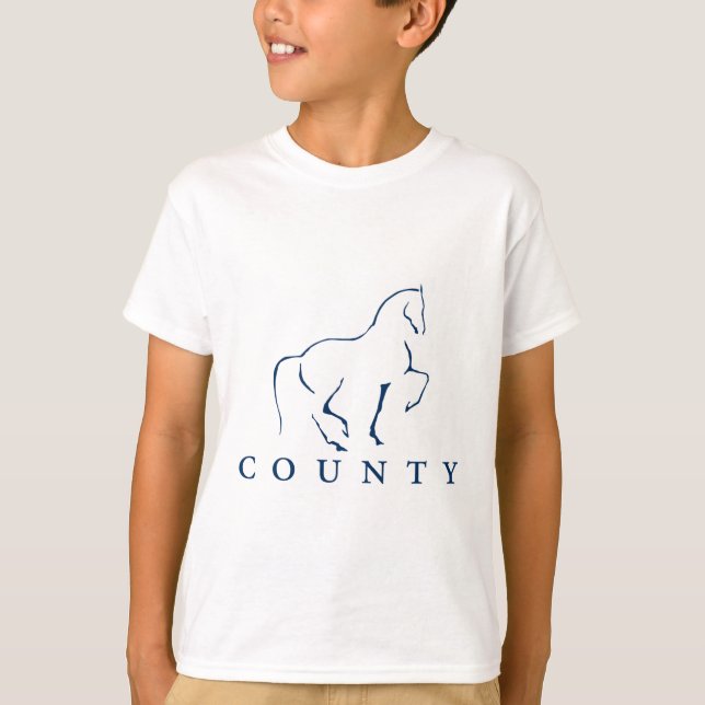 T-SHIRT DRESSAGE DE SADDLERY DU COMTÉ (Devant)