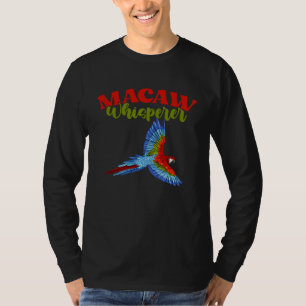 T-shirt Dresseur d'Ara bleu et or oisillon pour perroquet