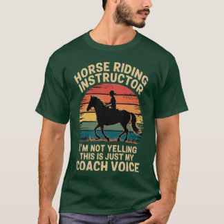 T-shirt Dresseur de chevaux Je Ne Crie Pas Amour Équitatio