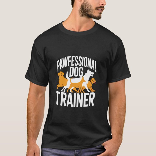 T-shirt Dresseur de chiens professionnel (Devant)