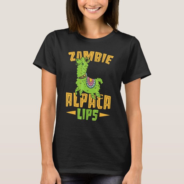 T-shirt Dresseur de lamas Alpacalips zombie (Devant)