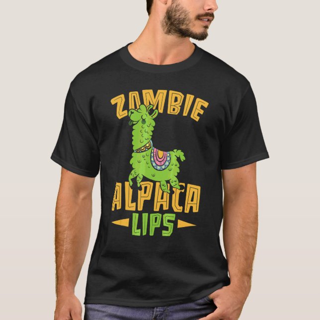 T-shirt Dresseur de lamas Alpacalips zombie (Devant)