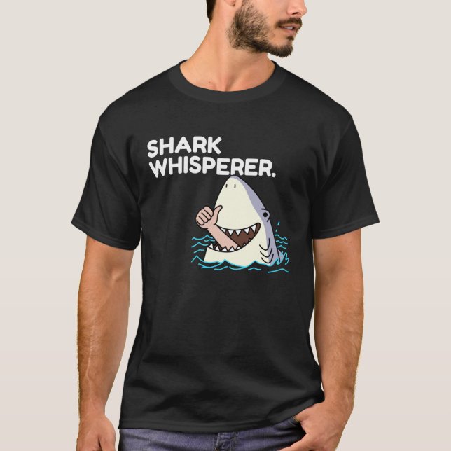 T-shirt Dresseur de requins drôle (Devant)