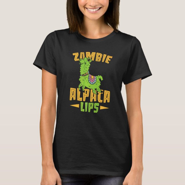 T-shirt Dresseur de Zombie Alpacalèvres Lama Alpaca (Devant)