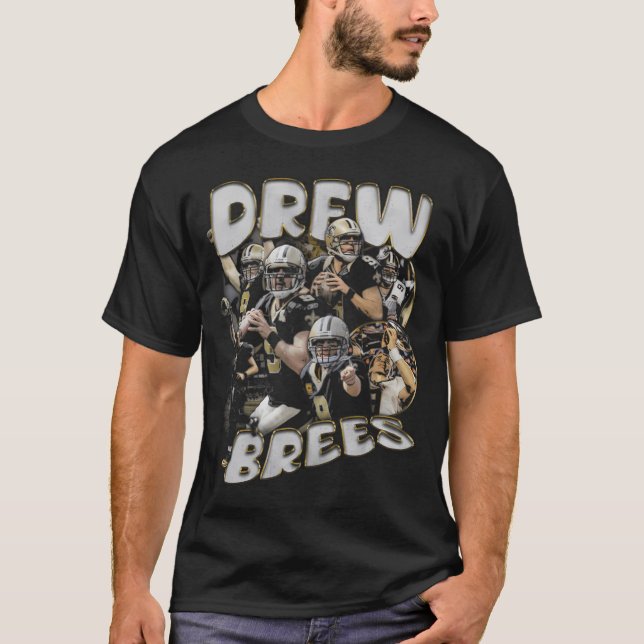 T-shirt Drew Brees Vintage (Devant)