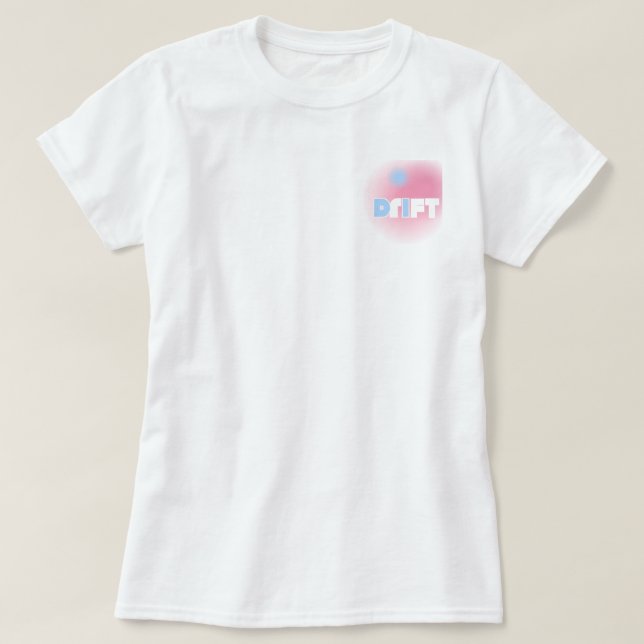 T-shirt Drift in Pastel – Soft Y2K Surf Tee (Design devant)