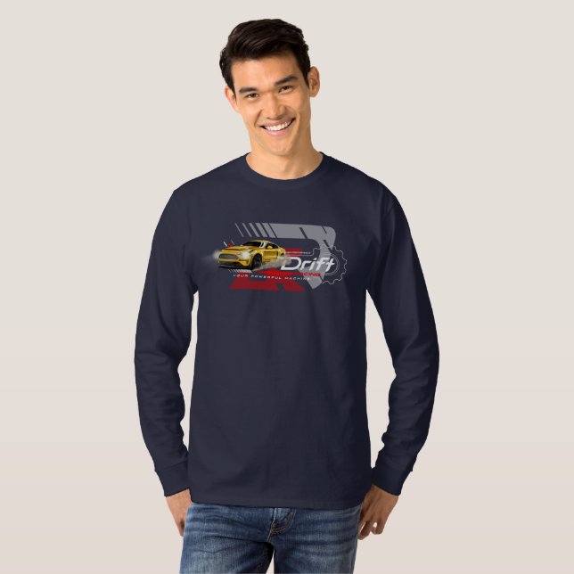 T-shirt Drifting | Homme Manche Longue (Devant entier)