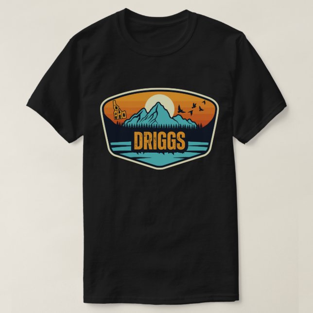 T-shirt Driggs, Idaho (Design devant)