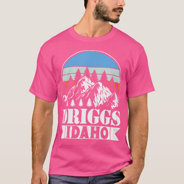 T-shirt Driggs Idaho Extérieur Aventure Ski Randonnée Moun (Devant)