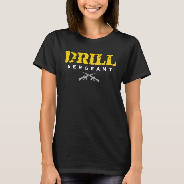 T-shirt Drill Sergeant a Drill Team or Warrant Officer (Devant)