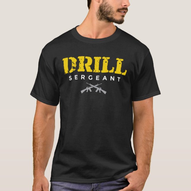 T-shirt Drill Sergeant a Drill Team or Warrant Officer (Devant)