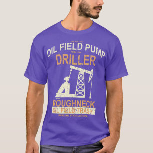 T-shirt Driller de pompe à huile à col roux