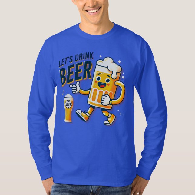 T-SHIRT DRINK BEER DESIGN (Devant)