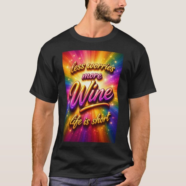 T-shirt Drink Wine (Devant)