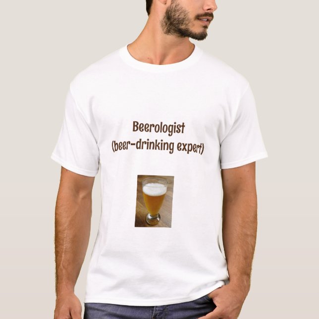 T-shirt Drinking de bière drôle  (Devant)