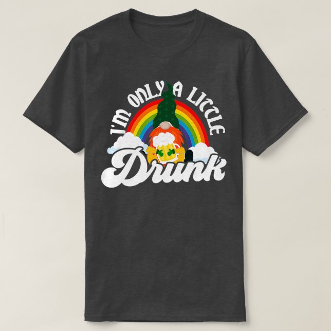T-shirt Drinking Leprechaun Irish Gnome Saint Patricks Day (Design devant)