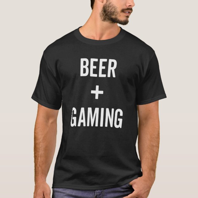T-shirt Drinking Saying Drinker Gaming Graphic Beer Cool G (Devant)