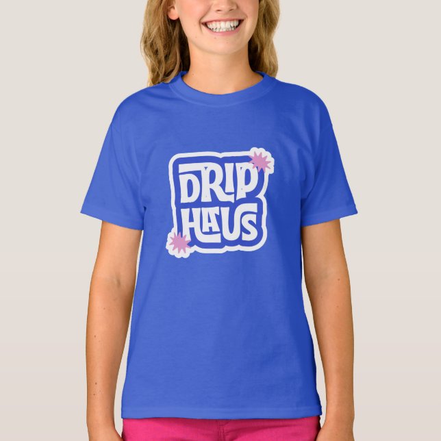 T-shirt Drip Haus – Logo Retro Ludique (Devant)