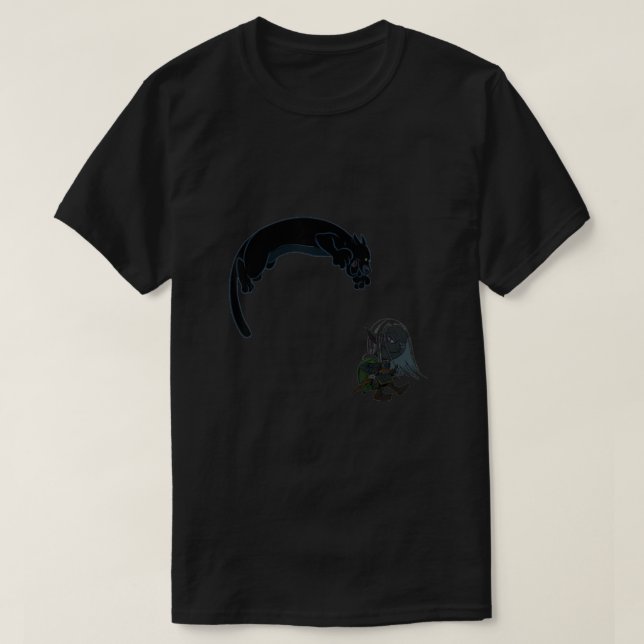 T-shirt Drizzt et Guenhwyvar (Design devant)