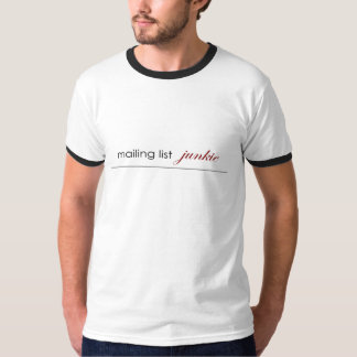 T-shirt Drogué de liste d'adresses