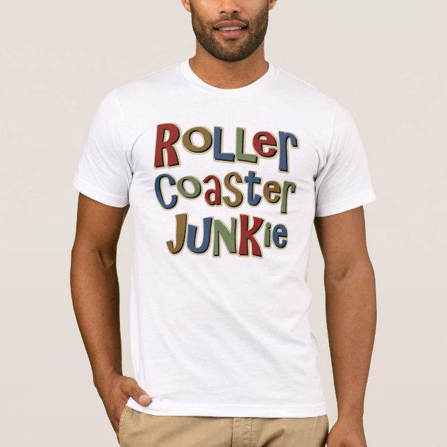 T-shirt Drogué de montagnes russes (Devant)