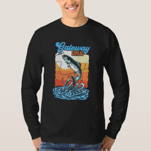 T-shirt Drogue De Porte Pour La Pêche À La Basse Et Le Pêc