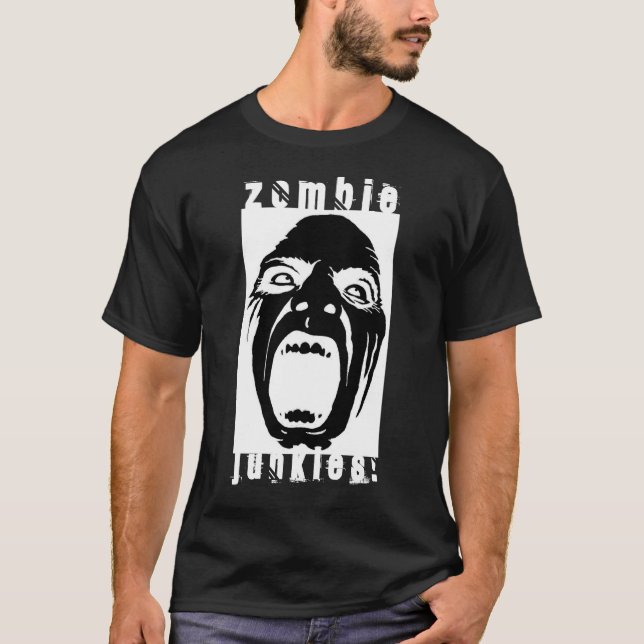 T-shirt Drogués de zombi ! T infecté (Devant)