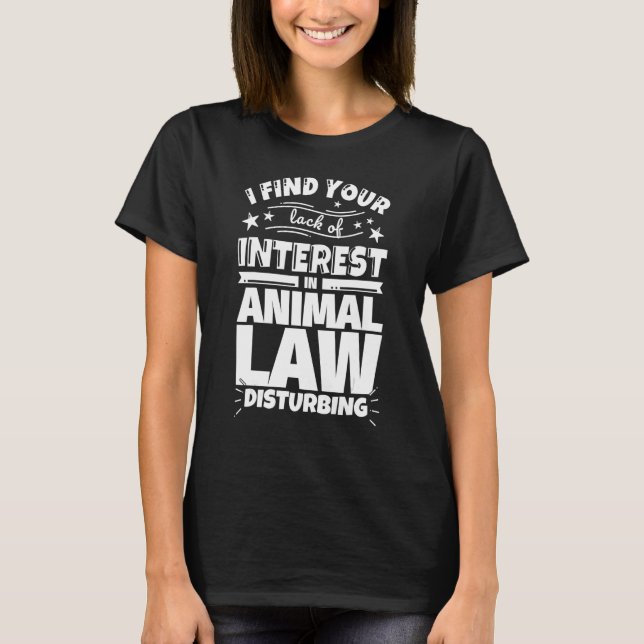 T-shirt Droit animal Manque d'intérêt (Devant)