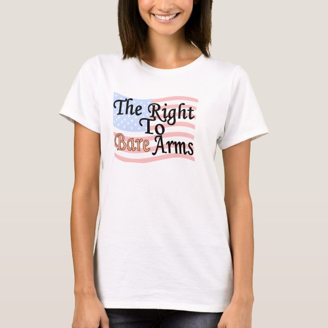 T-shirt DROIT AU Débardeur D'Attitude À L'ARME NUE (Devant)