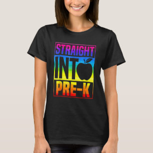 T-shirt Droit Dans Pré K Colorful Pré jardin d'enfants Ret