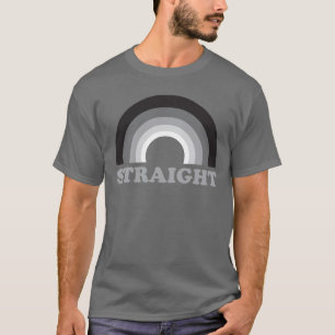 T-shirt droit d'arc-en-ciel