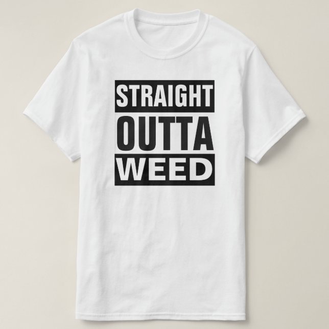 T-SHIRT DROIT De MAUVAISE HERBE D'OUTTA (Design devant)