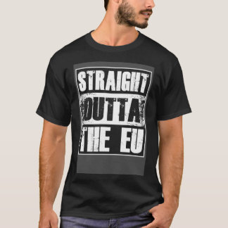 T-shirt Droit Dehors De L'UE Europe Brexit Angleterre Poli