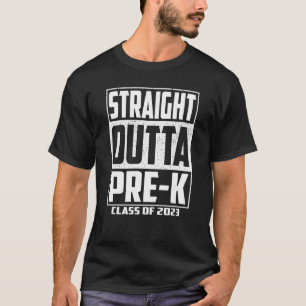 T-shirt Droit Dehors Pré k École Enfants Filles Garçons Cl