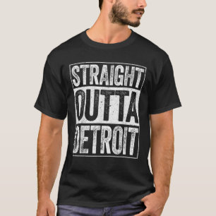 T-shirt Droit Detroit État du Michigan