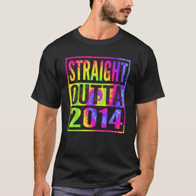 T-shirt Droit devant 2014 8e anniversaire pour lui (Devant)