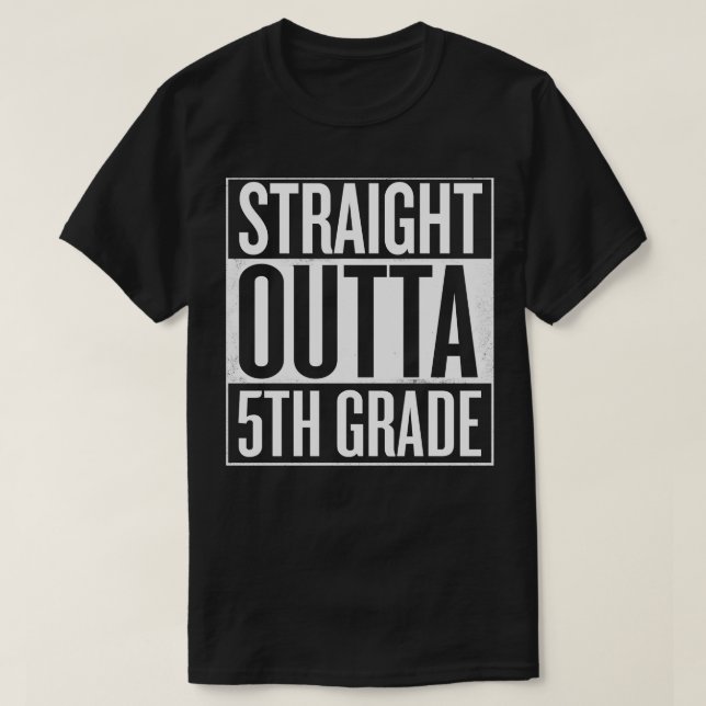 T-shirt Droit devant 5ème grade Funny Graduation cadeau (Design devant)