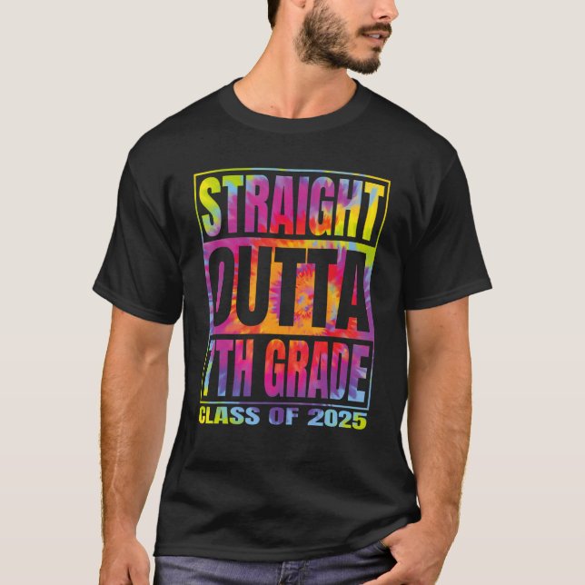 T-shirt Droit devant 7e année Graduation 2025 Classe Sev (Devant)