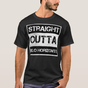 T-shirt Droit devant Belo Horizonte Brésil Vintage Distr