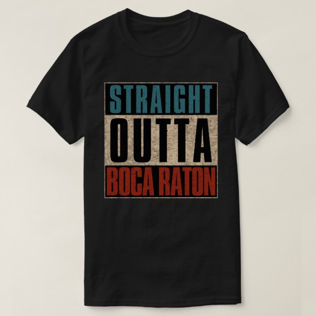 T-shirt Droit devant Boca Raton Floride FL (Design devant)